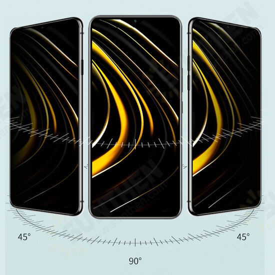 For POCO M3 / Redmi 9T Film 9H Anti-Explosion Anti-Peeping Full Coverage Tempered Glass Screen Protector