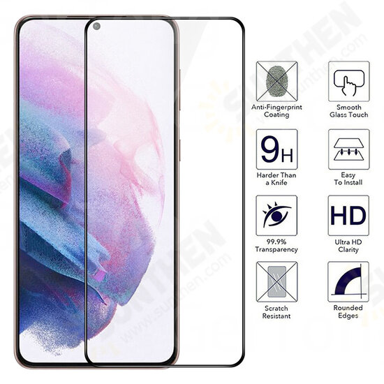For Samsung Galaxy S21 Ultra 5G / Galaxy S21+ 5G / Galaxy S21 5G Front Film 3D Curved Edge HD Anti-Explosion Full Glue Full Coverage Tempered Glass Screen Protector For Samsung Galaxy S21 Ultra 5G / Galaxy S21+ 5G / Galaxy S21 5G Front Film 3D Curved Edge HD Anti-Explosion Full Glue Full Coverage Tempered Glass Screen Protector