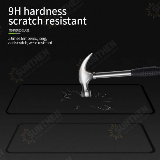 Accessories Set 2Pcs 9H Anti-Explosion Full Glue Full Coverage Tempered Glass Screen Protector + 2Pcs HD Clear Ultra-Thin Phone Lens Protector