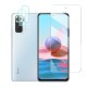 For Xiaomi Redmi Note 10 Accessories Set 9H Anti-Explosion Tempered Glass Screen Protector + 2Pcs HD Clear Ultra-Thin Phone Lens Protector Non-Original