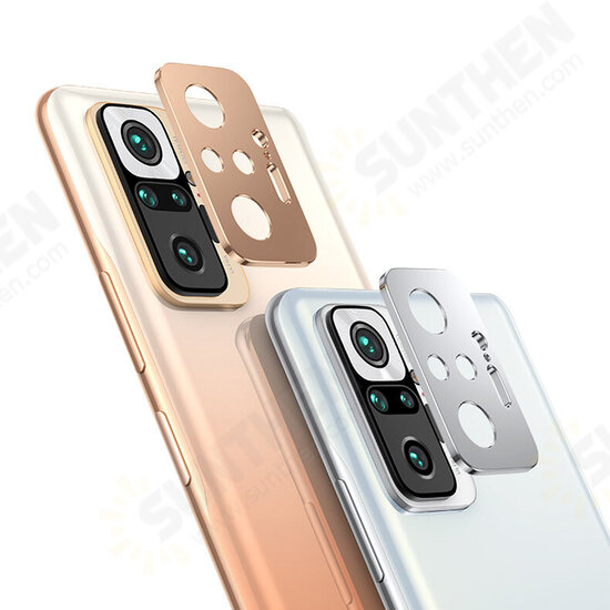 For Xiaomi Redmi Note 10 Pro Rear Phone Lens Protector Anti-Scratch Aluminum Alloy Metal Camera Circle Ring Non-Original For Xiaomi Redmi Note 10 Pro Rear Phone Lens Protector Anti-Scratch Aluminum Alloy Metal Camera Circle Ring Non-Original