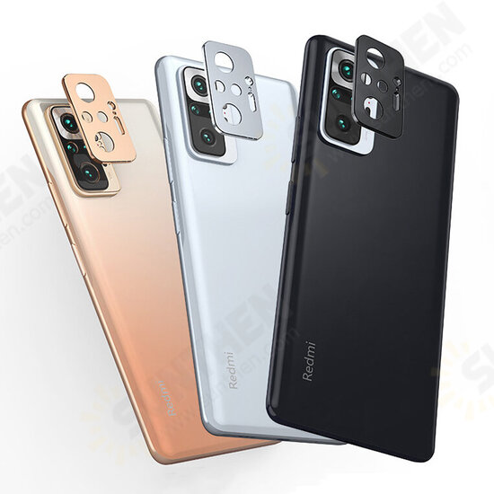 For Xiaomi Redmi Note 10 Pro Rear Phone Lens Protector Anti-Scratch Aluminum Alloy Metal Camera Circle Ring Non-Original For Xiaomi Redmi Note 10 Pro Rear Phone Lens Protector Anti-Scratch Aluminum Alloy Metal Camera Circle Ring Non-Original