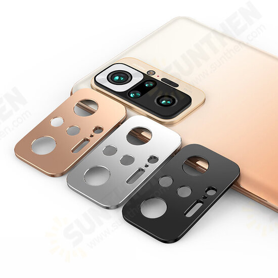 For Xiaomi Redmi Note 10 Pro Rear Phone Lens Protector Anti-Scratch Aluminum Alloy Metal Camera Circle Ring Non-Original For Xiaomi Redmi Note 10 Pro Rear Phone Lens Protector Anti-Scratch Aluminum Alloy Metal Camera Circle Ring Non-Original