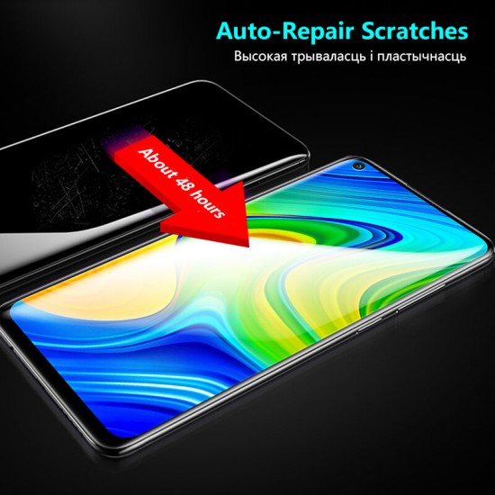 For Xiaomi Redmi Note 9 / Redmi 10X 4G Film HD Automatic-Repair Anti-Scratch Full Coverage Front / Back Soft Hydrogel Film Screen Protector Non-Original