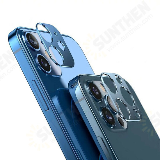 For iPhone 12 Pro / 12 Mini / 12 / 12 Pro Max Rear Phone Lens Protector Anti-Scratch Aluminum Alloy Metal Camera Circle Ring For iPhone 12 Pro / 12 Mini / 12 / 12 Pro Max Rear Phone Lens Protector Anti-Scratch Aluminum Alloy Metal Camera Circle Ring