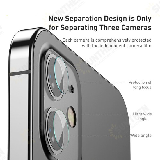 For iPhone 12 Pro Max / 12 Mini / 12 / 12 Pro Lens Protector 2 Sets HD Clear Ultra-Thin Anti-Scratch Soft Tempered Glass Phone Camera Flim For iPhone 12 Pro Max / 12 Mini / 12 / 12 Pro Lens Protector 2 Sets HD Clear Ultra-Thin Anti-Scratch Soft Tempered Glass Phone Camera Flim