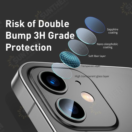 For iPhone 12 Pro Max / 12 Mini / 12 / 12 Pro Lens Protector 2 Sets HD Clear Ultra-Thin Anti-Scratch Soft Tempered Glass Phone Camera Flim For iPhone 12 Pro Max / 12 Mini / 12 / 12 Pro Lens Protector 2 Sets HD Clear Ultra-Thin Anti-Scratch Soft Tempered Glass Phone Camera Flim