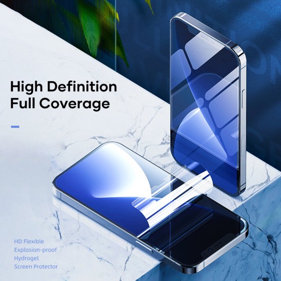 For iPhone 12 Pro Max Film HD Automatic-Repair Anti-Scratch Full Coverage Front + Back Soft Hydrogel Film Screen Protector