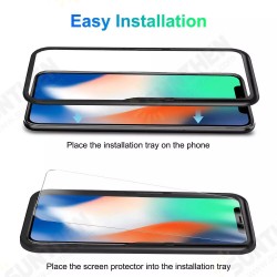 For iPhone 13 Mini/ 13 Pro/ 13/ 13 Pro Max Tempered Glass Screen Protector Auxiliary Installation Positioning Frame For iPhone 13 Mini/ 13 Pro/ 13/ 13 Pro Max Tempered Glass Screen Protector Auxiliary Installation Positioning Frame