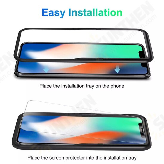 For iPhone 13 Mini/ 13 Pro/ 13/ 13 Pro Max Tempered Glass Screen Protector Auxiliary Installation Positioning Frame