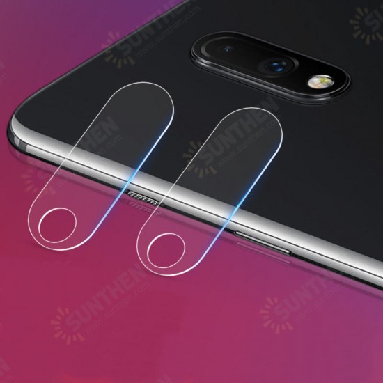 2PCS Anti-scratch HD Clear Tempered Glass Phone Camera Lens Protector for OnePlus 7