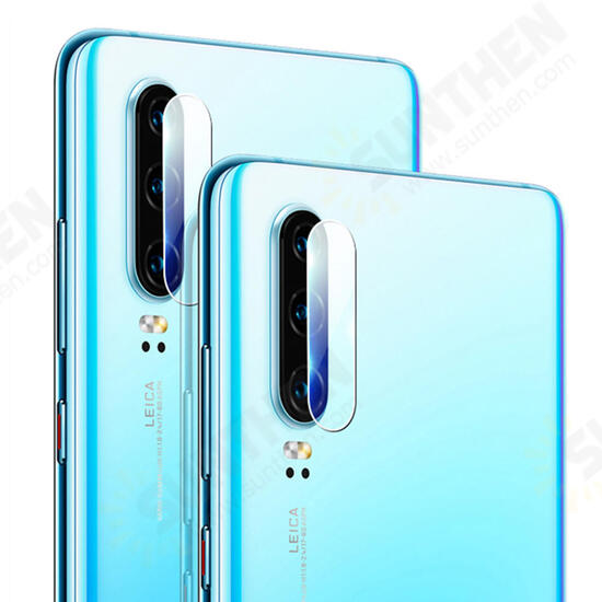 2PCS Anti-scratch HD Clear Tempered Glass Phone Lens Camera Screen Protector for Huawei P30