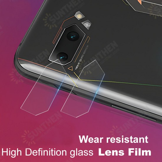 2PCS Anti-scratch HD Clear Tempered Glass Phone Lens Protector for ASUS ROG phone 2