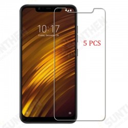 5PCS 9H Anti-explosion Tempered Glass Screen Protector for Xiaomi Pocophone F1