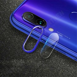 Anti-scratch Metal Circle Ring + Tempered Glass Phone Camera Lens Protector for Xiaomi Redmi Note 7 / Note 7 Pro Non-original
