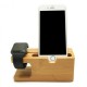 Bamboo Universal Dock Station Bracket Cradle Stand Holder for under 8 inch Smartphone iPhone Apple Watch Bamboo Universal Dock Station Bracket Cradle Stand Holder for under 8 inch Smartphone iPhone Apple Watch