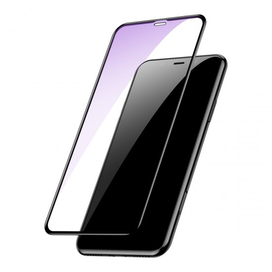 0.2mm Full Screen Arc Surface Clear/Anti Blue Light Tempered Glass Screen Protector for iPhone XS Max/iPhone 11 Pro Max
