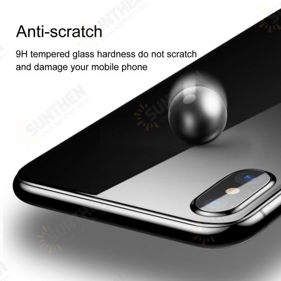 0.3mm 9H Arc Edge Back Tempered Glass Film for iPhone X