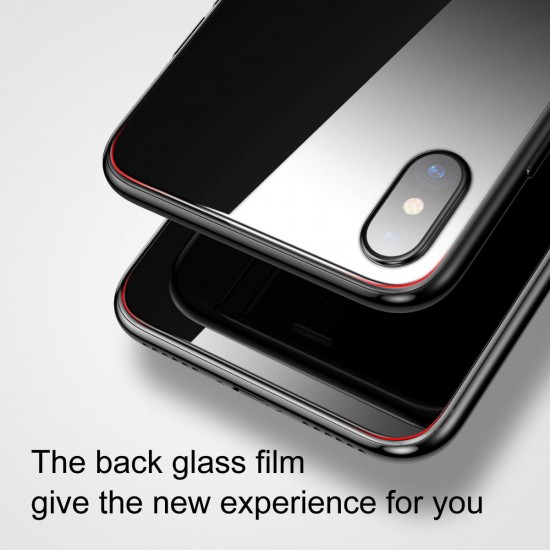 0.3mm 9H Arc Edge Back Tempered Glass Film for iPhone X
