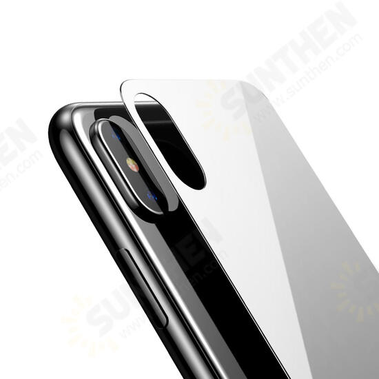 0.3mm 9H Arc Edge Back Tempered Glass Film for iPhone X