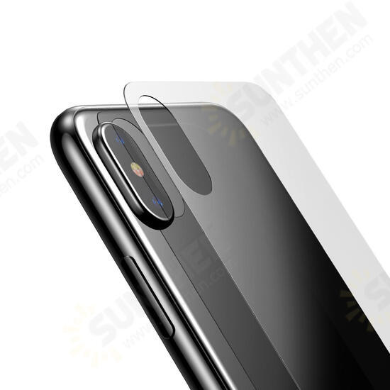 0.3mm 9H Arc Edge Back Tempered Glass Film for iPhone X