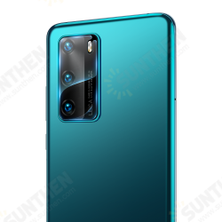 2PCS Anti-Scratch Ultra-Thin HD Clear Soft Tempered Glass Phone Lens Protector for HUAWEI P40