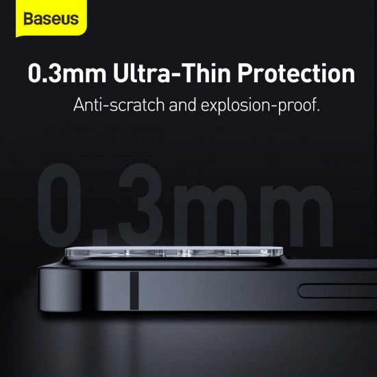 2PCS for iPhone 13 Pro/ 13/ 13 Pro Max/ 13 Mini Full-Frame Lens Protector Anti-Scratch Ultra-Thin HD Clear Tempered Glass Phone Camera Film