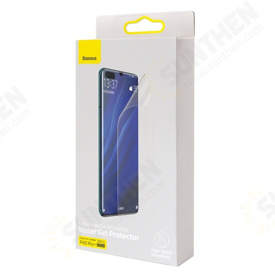2Pcs HD 0.15mm Ultra-thin Full Coverage Hydrogel Film Automatic-Repair Anti-Scratch Soft Screen Protector for Huawei P40 Pro Plus / Huawei P40 Pro / Huawei P40 2Pcs HD 0.15mm Ultra-thin Full Coverage Hydrogel Film Automatic-Repair Anti-Scratch Soft Screen Protector for Huawei P40 Pro Plus / Huawei P40 Pro / Huawei P40