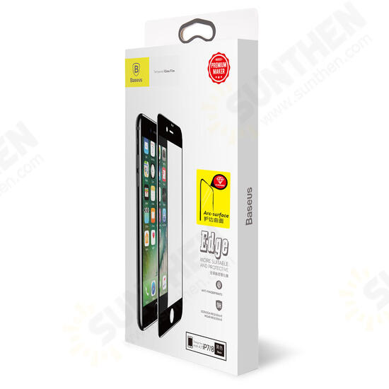 True 7D Curved Edge Clear Explosion Proof Tempered Glass Screen Protector For iPhone 7 Plus/8 Plus