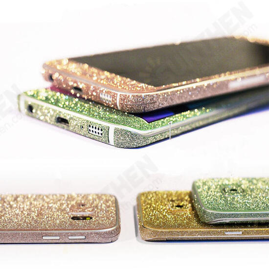 Colorful Scrub Flashing Diamond Body Phone Skin Sticker Protection For Samsung Galaxy S6 Edge Plus Colorful Scrub Flashing Diamond Body Phone Skin Sticker Protection For Samsung Galaxy S6 Edge Plus