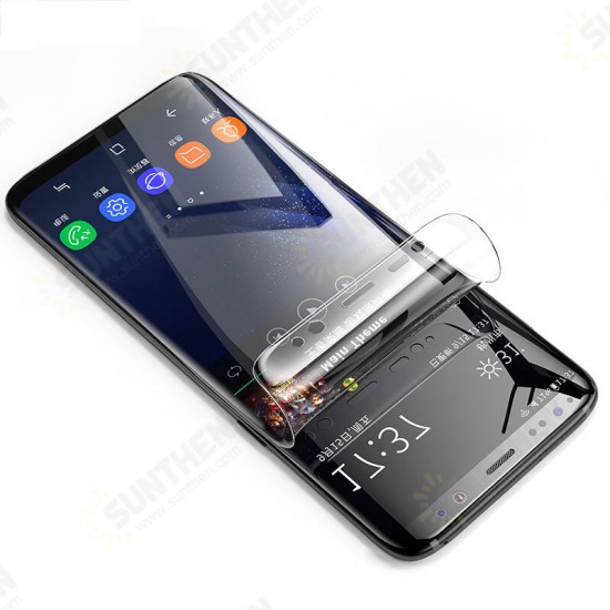 Curved Edge Clear Soft PET Phone Screen Protector for Samsung Galaxy S9