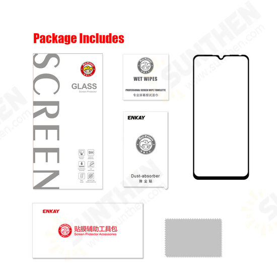 1/2/5/10 Pcs 9H Anti-Explosion Anti-Fingerprint Tempered Glass Full Glue Full Coverage Screen Protector for Xiaomi Redmi 9C / Redmi 9 / Redmi 9A Non-original