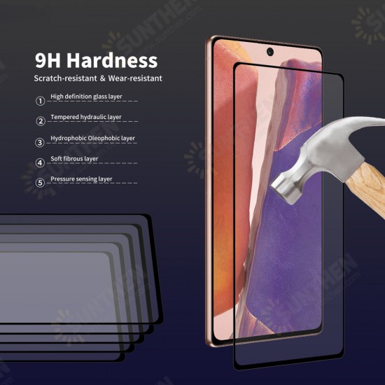 1/2/5/10 Pcs 9H Crystal Clear Anti-Explosion Anti-Scratch Support Fingerprint Identification Full Glue Full Coverage Tempered Glass Screen Protector