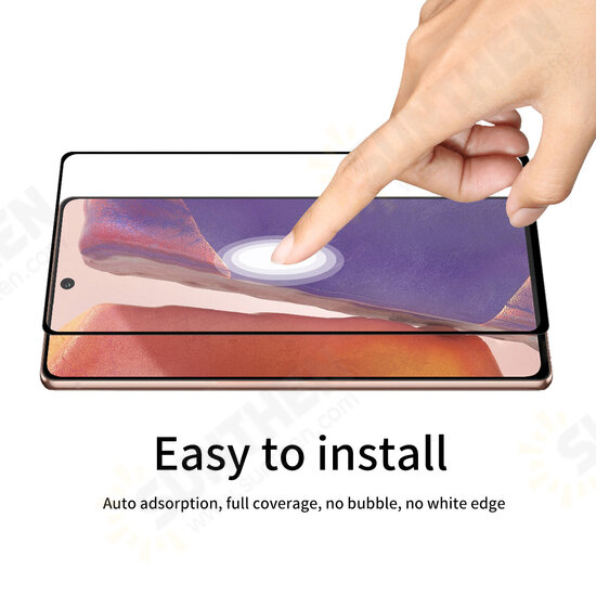 1/2/5/10 Pcs 9H Crystal Clear Anti-Explosion Anti-Scratch Support Fingerprint Identification Full Glue Full Coverage Tempered Glass Screen Protector