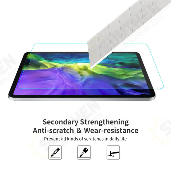 1/2Pcs 9H Crystal Clear Anti-Explosion Anti-Scratch Tempered Glass Screen Protector for iPad Pro 11 inch 2020 / 2018