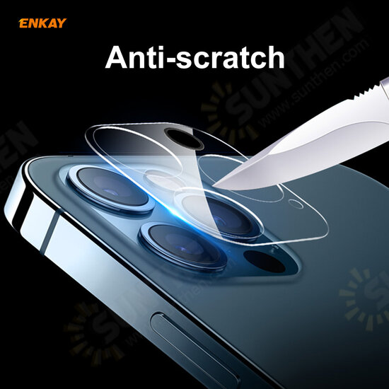 For iPhone 12 Pro 3D Anti-Scratch Ultra-Thin HD Clear Soft Tempered Glass Phone Camera Lens Protector