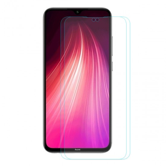 2pcs 9H 0.26mm 2.5D Curved Anti-explosion Tempered Glass Screen Protector for Xiaomi Redmi Note 8 2021 Non-original