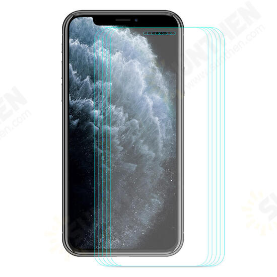 5pcs 9H 0.26mm 2.5D Curved Full Coverage Tempered Glass Screen Protector for iPhone 11 Pro Max / iPhone XS Max