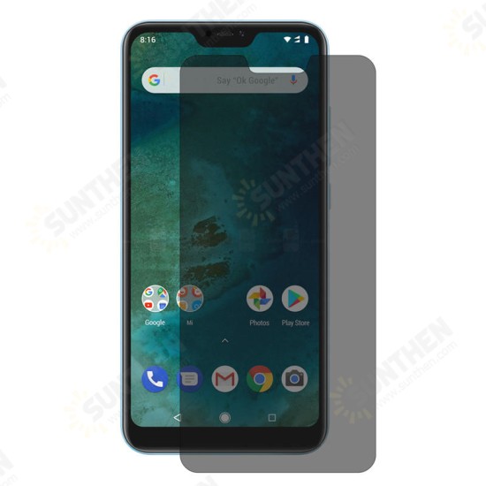 Anti-spy 9H Anti-explosion Tempered Glass Screen Protector for Xiaomi Mi A2 Lite / Redmi 6 Pro Non-original