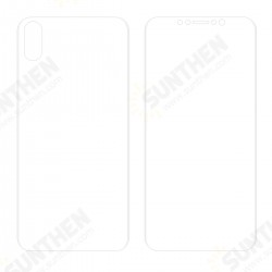 Front Back Rear Screen Protector For iPhone XS Max 3D Curved Edge Hot Bending Soft PET Film Front Back Rear Screen Protector For iPhone XS Max 3D Curved Edge Hot Bending Soft PET Film