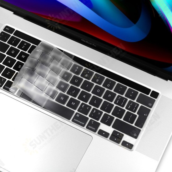 Waterproof Dustproof TPU Macbook Keyboard Protective Film for MacBook Pro 16 2019 (A2141) / MacBook Pro 13.3 2020 (A2289/A2251) EU Version