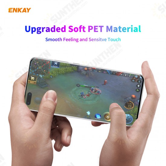 For Huawei Mate 40 Pro / 40 Pro+ / 40 RS Front Film High Definition 3D Curved Edge Hot Blending Full Coverage Anti-Scratch Soft PET Screen Protector