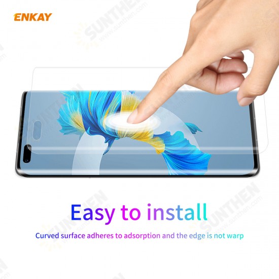 For Huawei Mate 40 Pro / 40 Pro+ / 40 RS Front Film High Definition 3D Curved Edge Hot Blending Full Coverage Anti-Scratch Soft PET Screen Protector