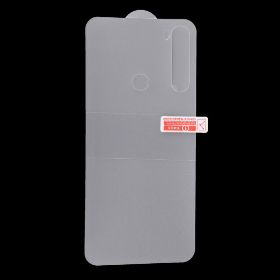 For Xiaomi Redmi Note 8 Front+Back Hydrogel Film HD Full Cover Anti-Scratch Soft Screen Protector Non-original