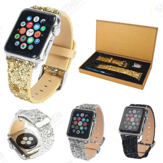 Glitter Watch Band Replacement For Apple Watch Series 1 38mm/42mm Glitter Watch Band Replacement For Apple Watch Series 1 38mm/42mm