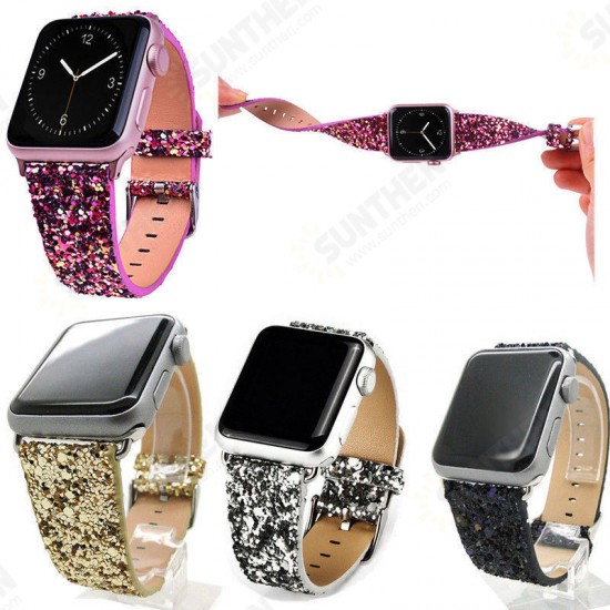 Glitter Watch Band Replacement For Apple Watch Series 1 38mm/42mm Glitter Watch Band Replacement For Apple Watch Series 1 38mm/42mm