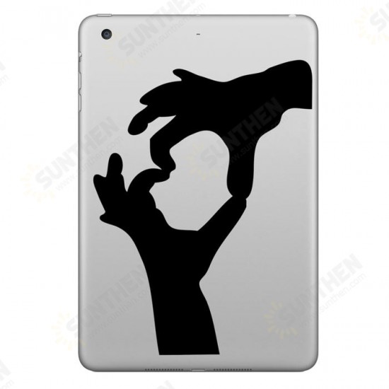 Double Hands Decorative Decal Removable Bubble Free Sticker For iPad 9.7 Inch