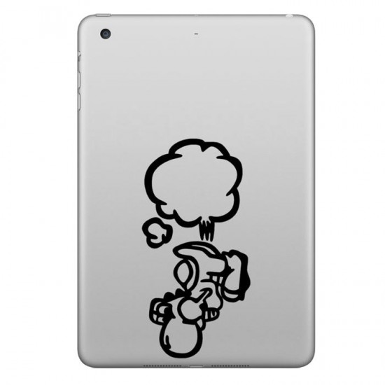 Farting Decorative Decal Removable Bubble Self-adhesive Sticker For iPad 7.9 Inch