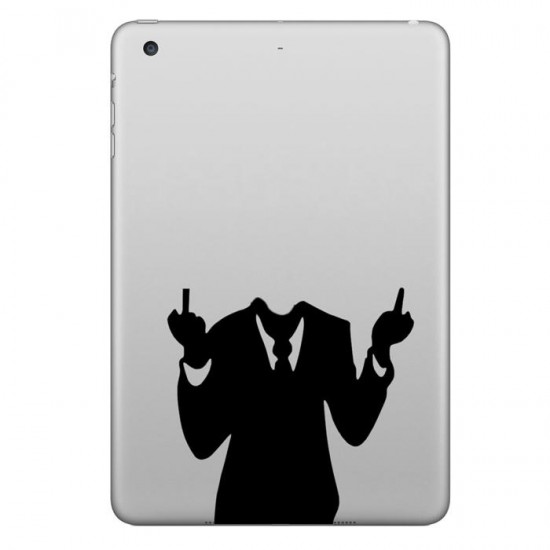 Men in Suits Decorative Decal Removable Bubble Self-adhesive Sticker For iPad 7.9 Inch
