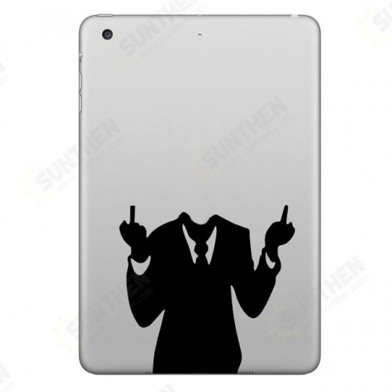 Men in Suits Decorative Decal Removable Bubble Self-adhesive Sticker For iPad 7.9 Inch